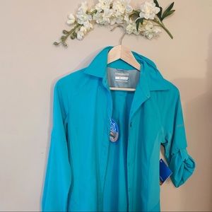 Teal Columbia Sun Safe Shirt